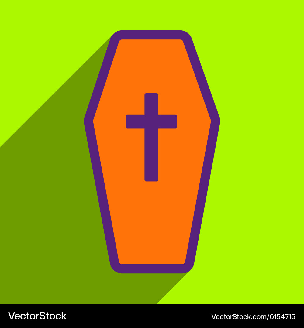 Flat with shadow icon and mobile application vector image