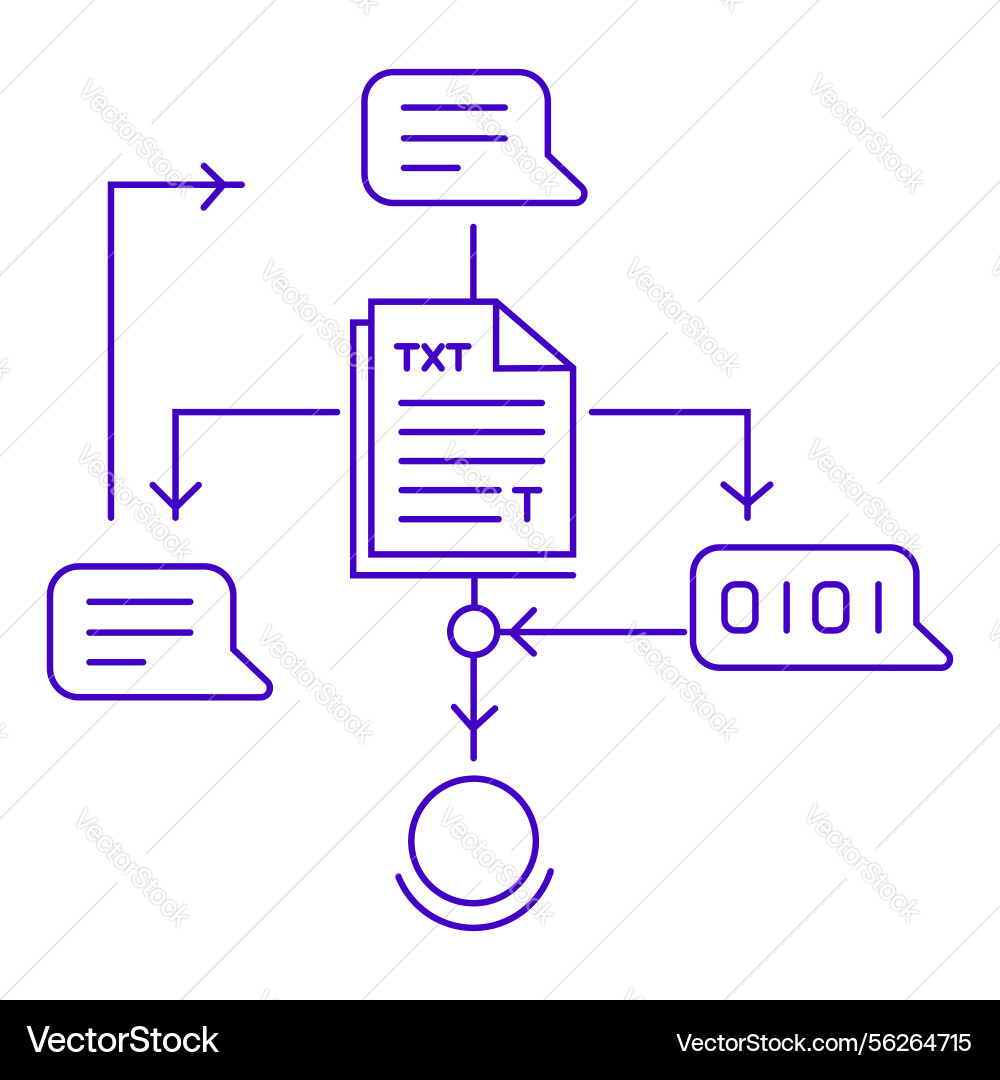 Generative ai language model icon design vector image