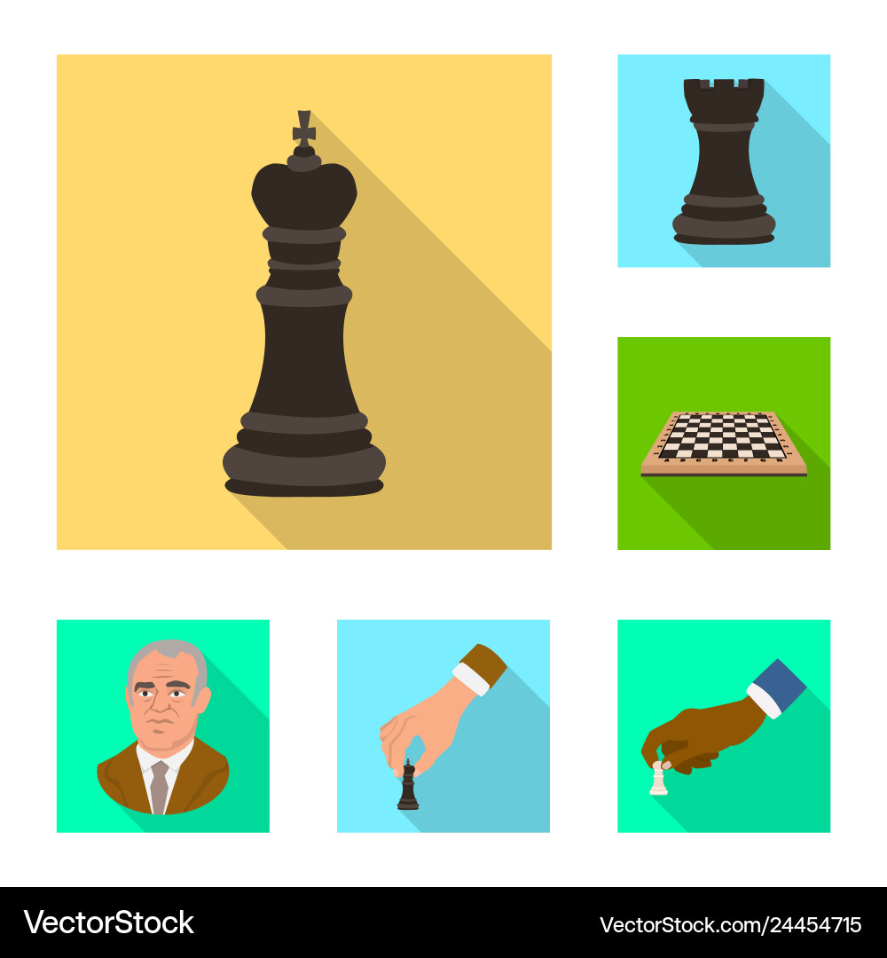 Isolated object of checkmate and thin symbol set Isolated object of checkmate and thin symbol set vector image