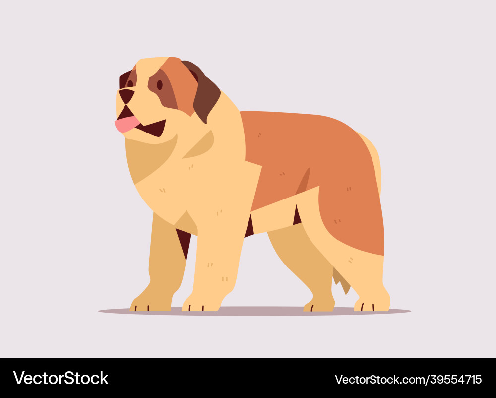 Kurzhaarige Heiliger Bart Hund Ikone furry human Kurzhaarige Heiliger Bart Hund Ikone furry human vektorbild