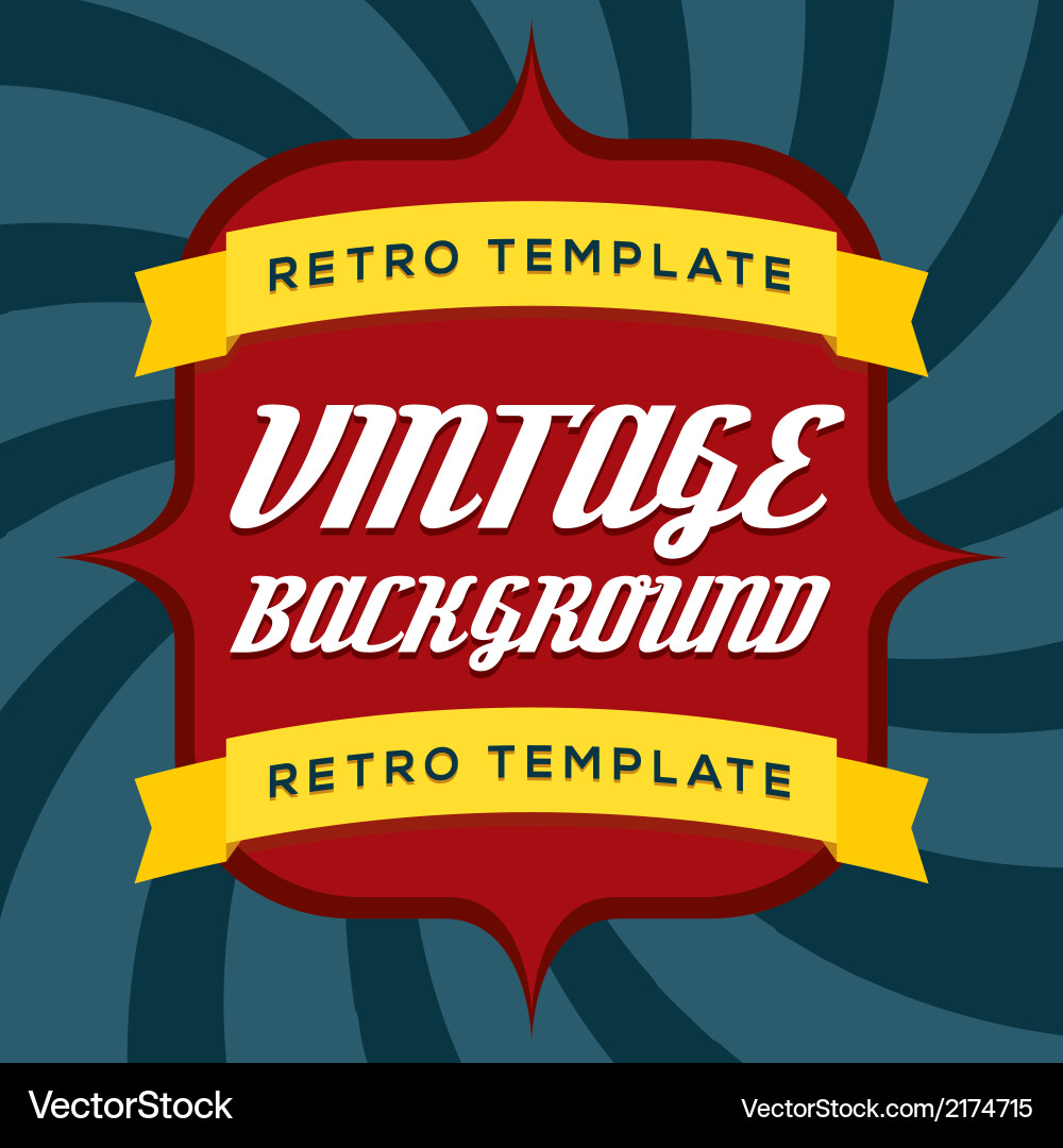 Retro Background Pattern vector image