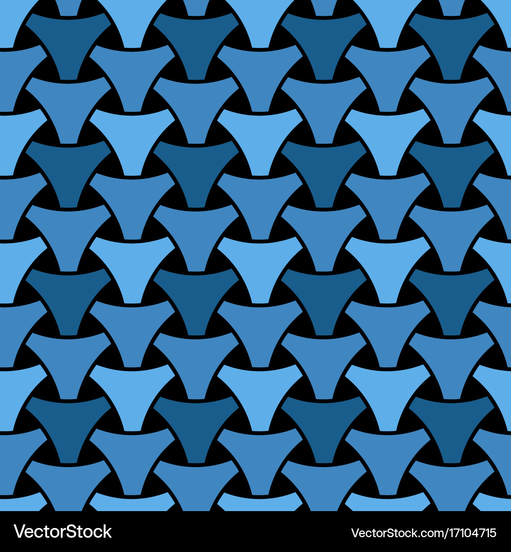 Seamless weaving triangle squama surface pattern vector image