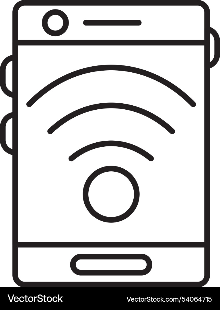 Signal line icon design Vector Image