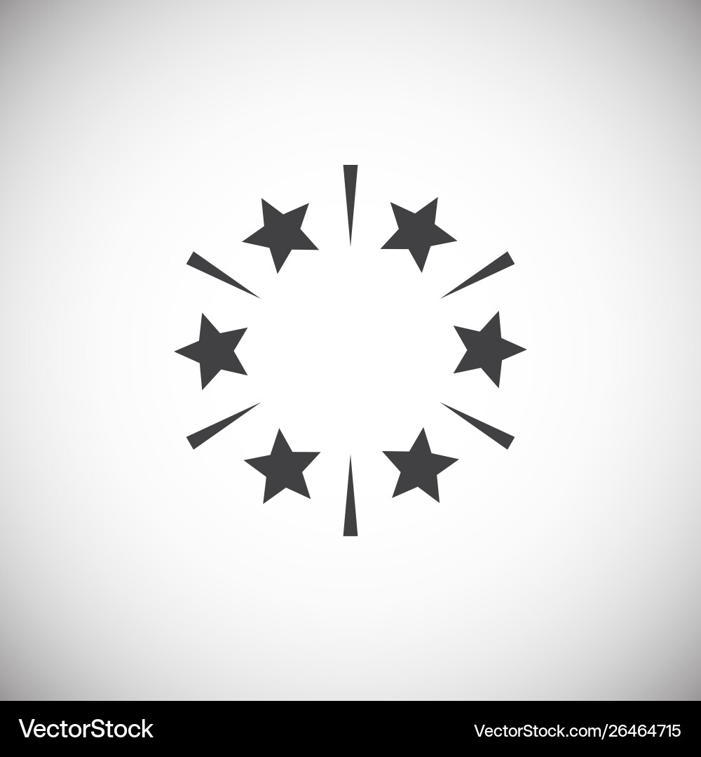 Sparkle icon on background for graphic and web Vector Image