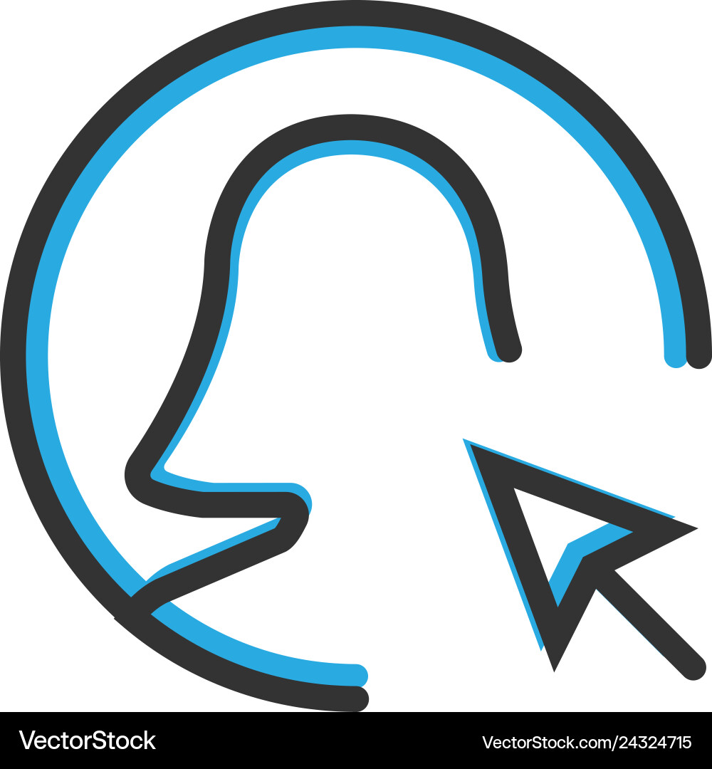 User Icon - Interaction vector image