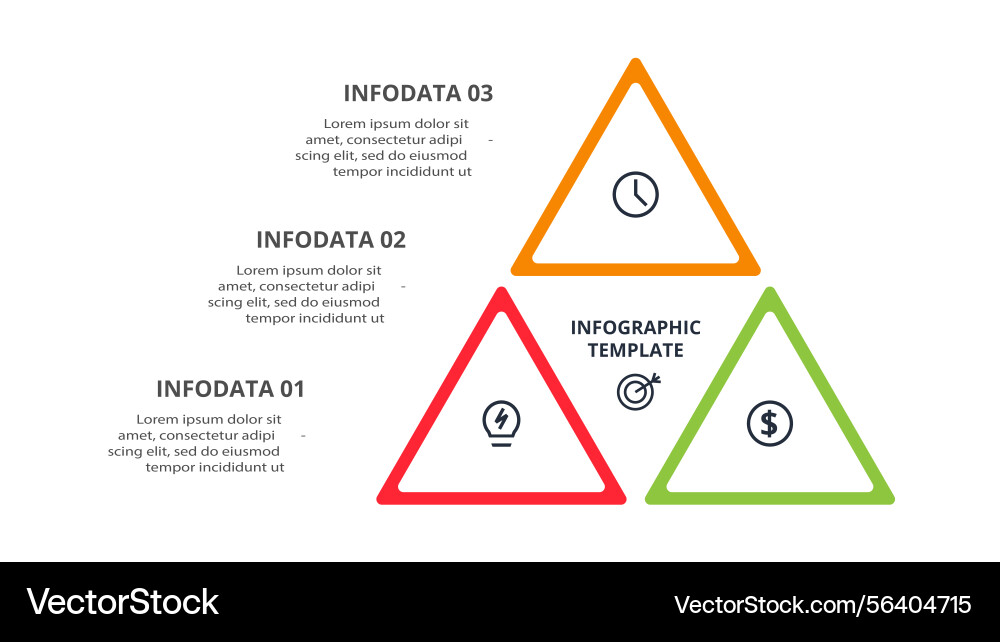 Workflow concept for infographic with 3 steps vector image
