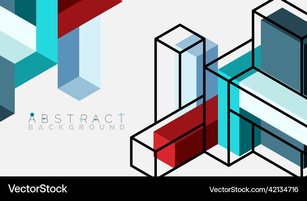 Abstract background 3d cubes cubic elements Abstract background 3d cubes cubic elements vector image