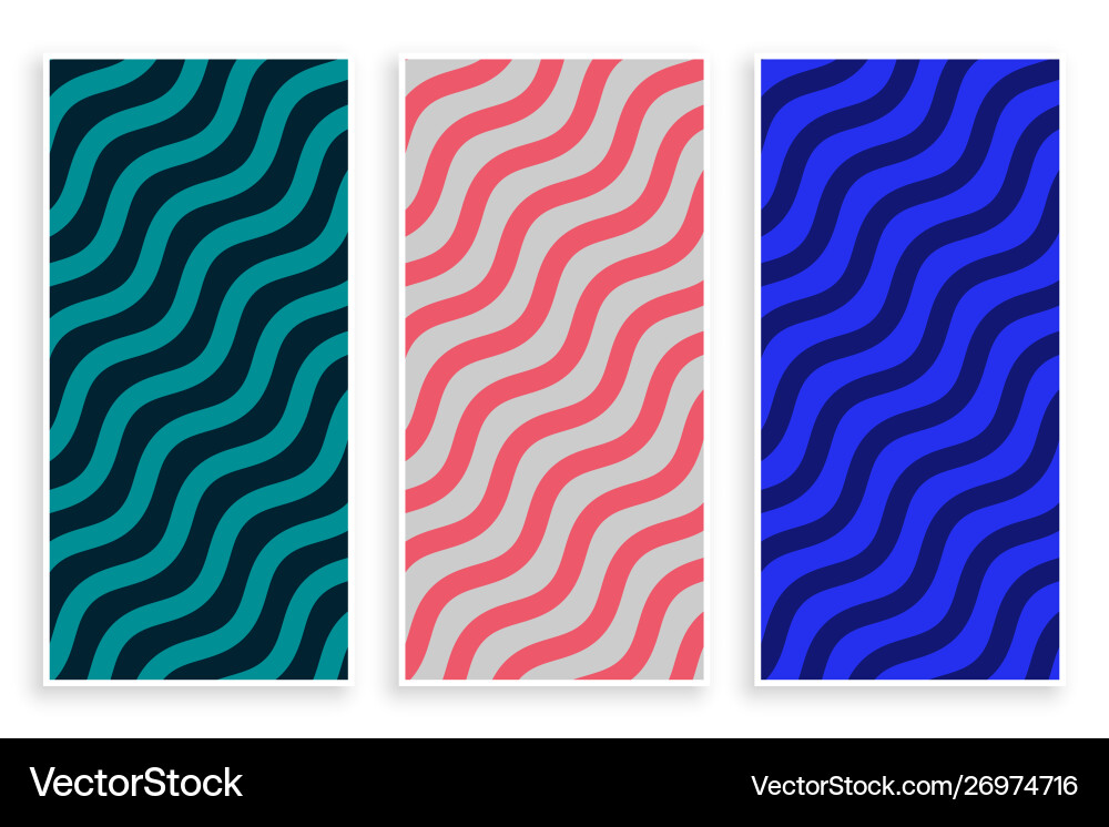 Abstract zigzag diagonal wave pattern background Vector Image