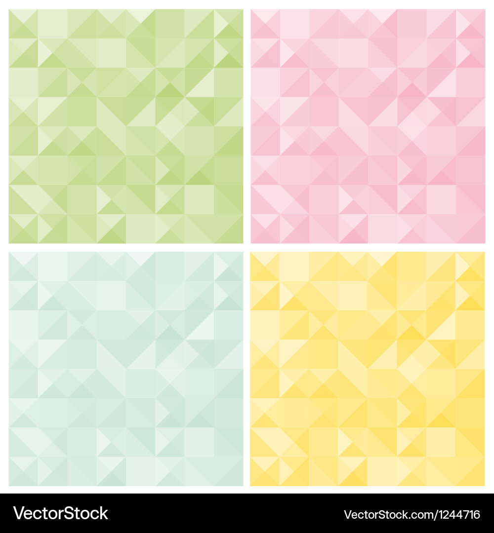 Geometric Pattern Set vector image