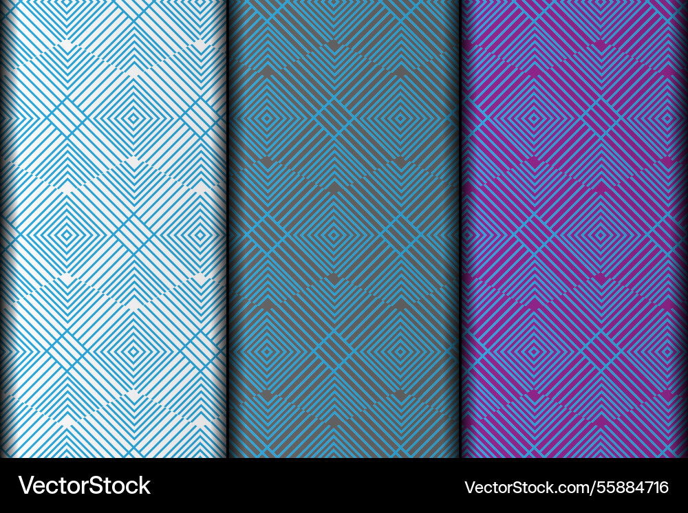 Line art style square pattern design vector image