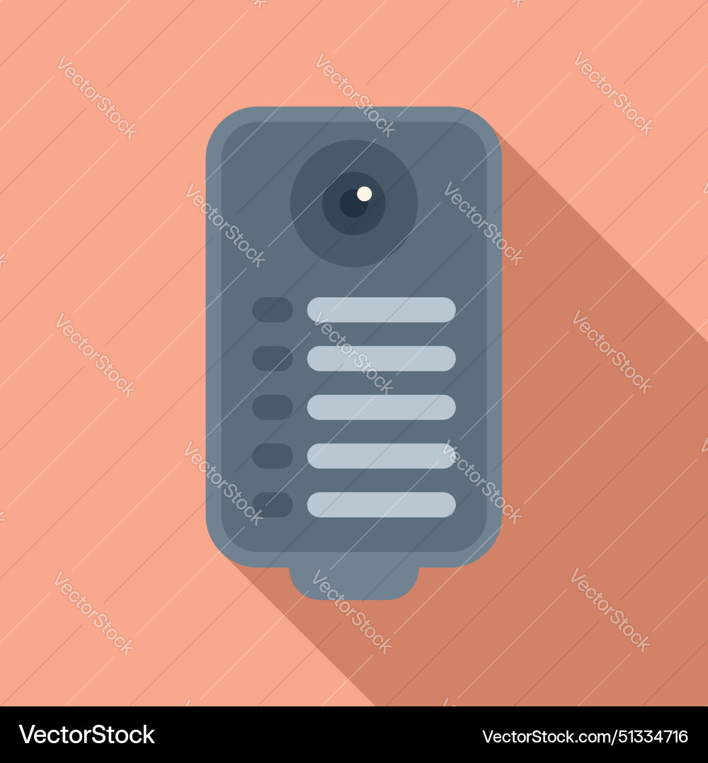 Modern flat design intercom icon Modern flat design intercom icon vector image