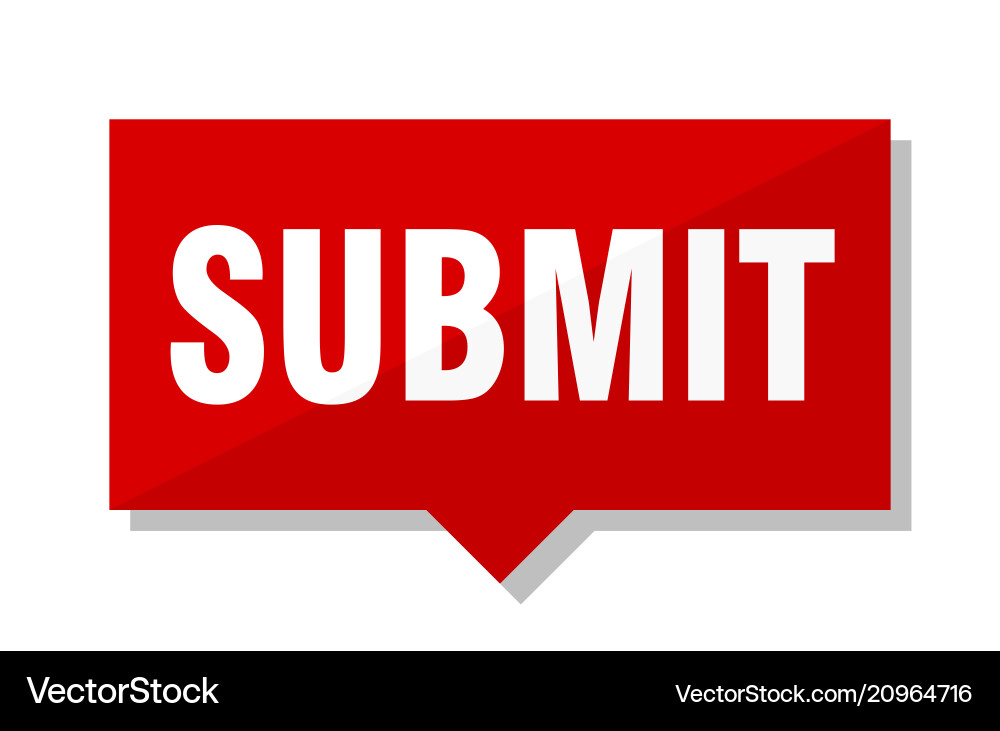Submit red tag vector image