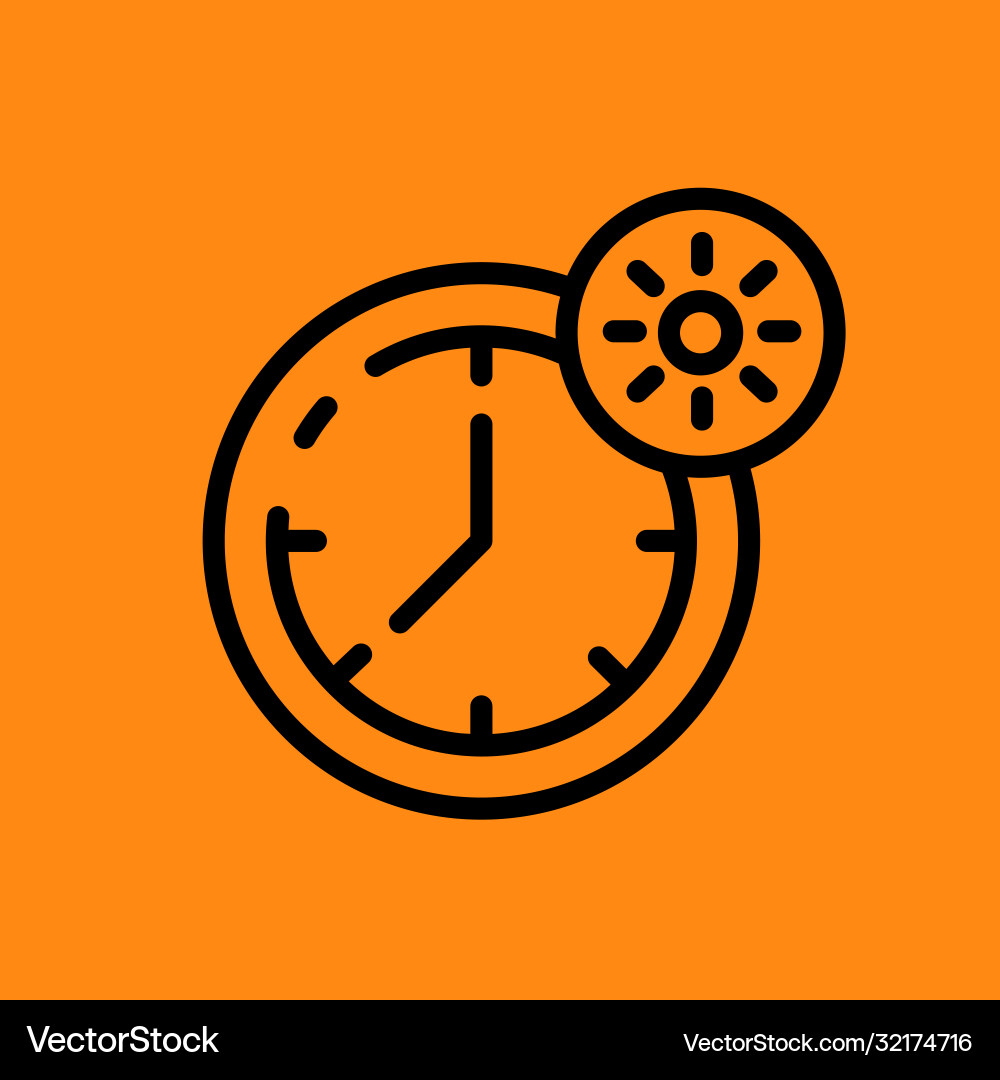 Time and clock line icons linear icon set Time and clock line icons linear icon set Vector Image