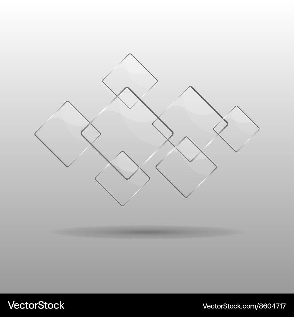 Abstract background with transparent elements vector image