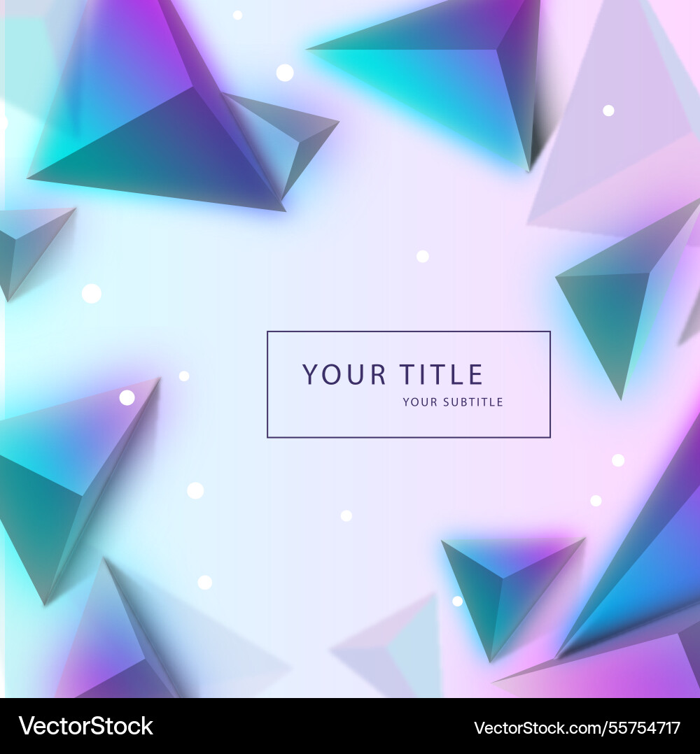 Abstract background with triangular shapes Vector Image