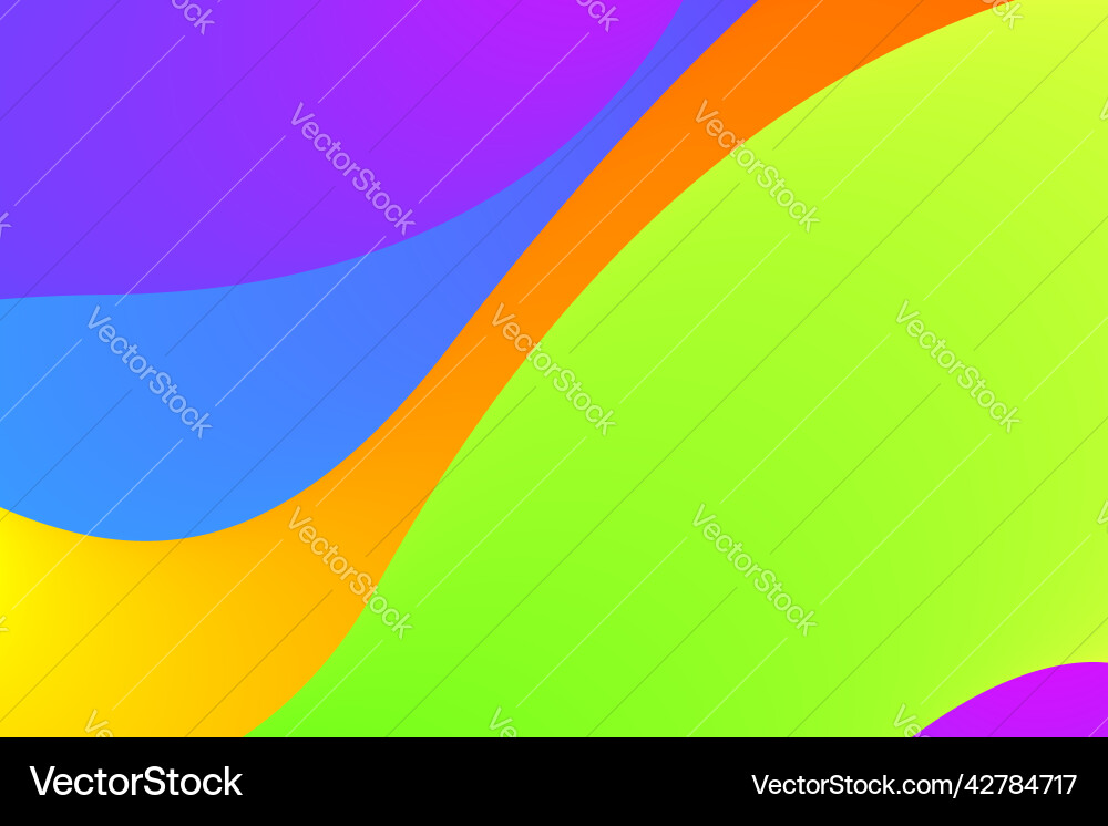 Abstract colorful wave background copy space Vector Image