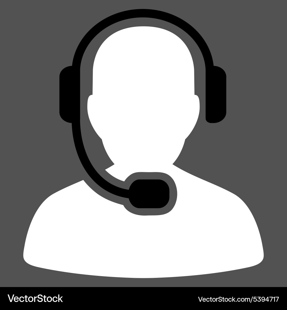 Call center operator icon from commerce set vector image