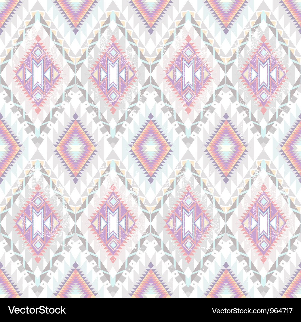 Colorful Aztec Pattern Vector Image