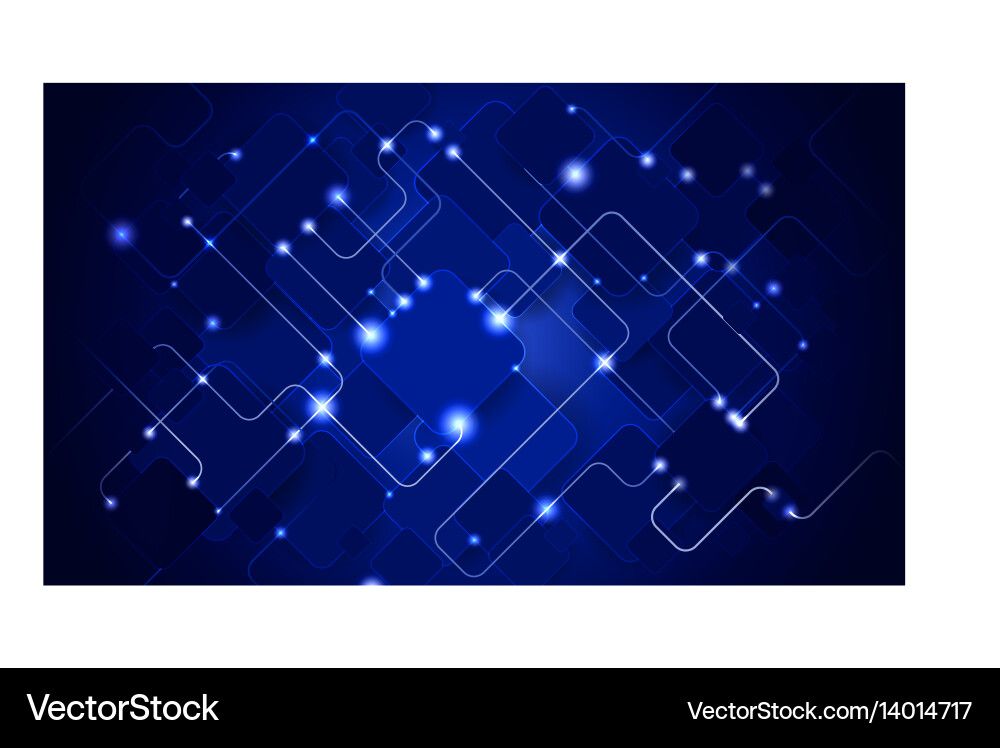 Digital Circuit Network vector image