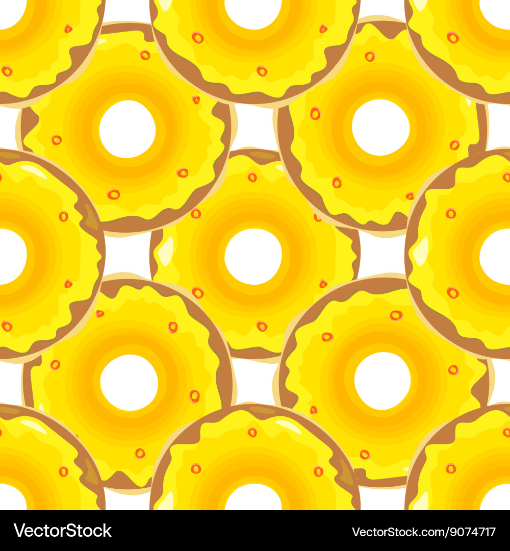 Donut seamless background texture pattern vector image