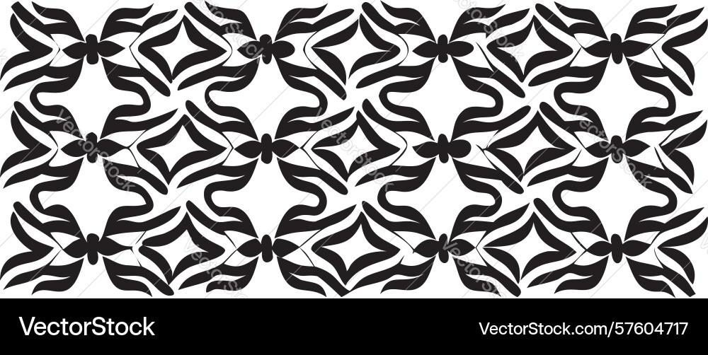 Geometric interlocking square pattern monochrome vector image