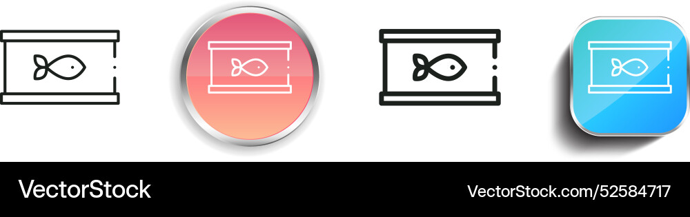 Konserven-Symbol dünn linear regelmäßig und Knopf-Stil Konserven-Symbol dünn linear regelmäßig und Knopf-Stil vektorbild