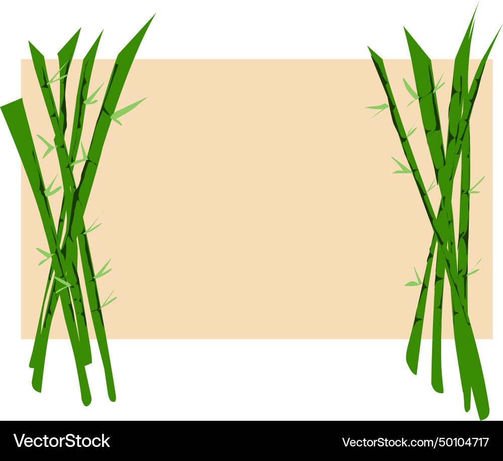Light brown color background with bamboo image Light brown color background with bamboo image vector image