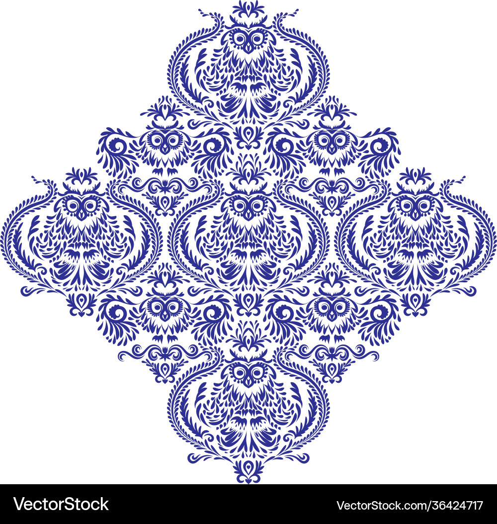 Owl pattern on transparent background Owl pattern on transparent background Vector Image