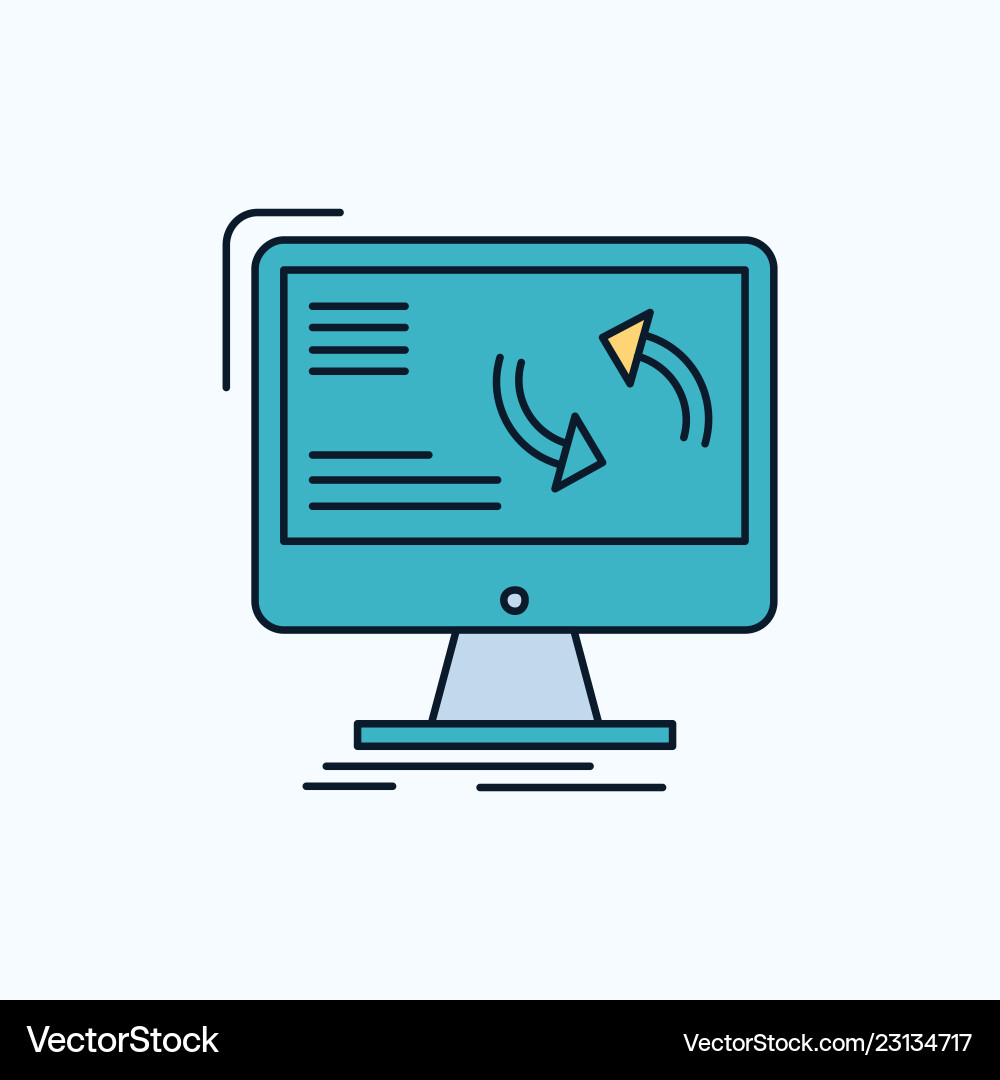 Synchronization sync information data computer vector image