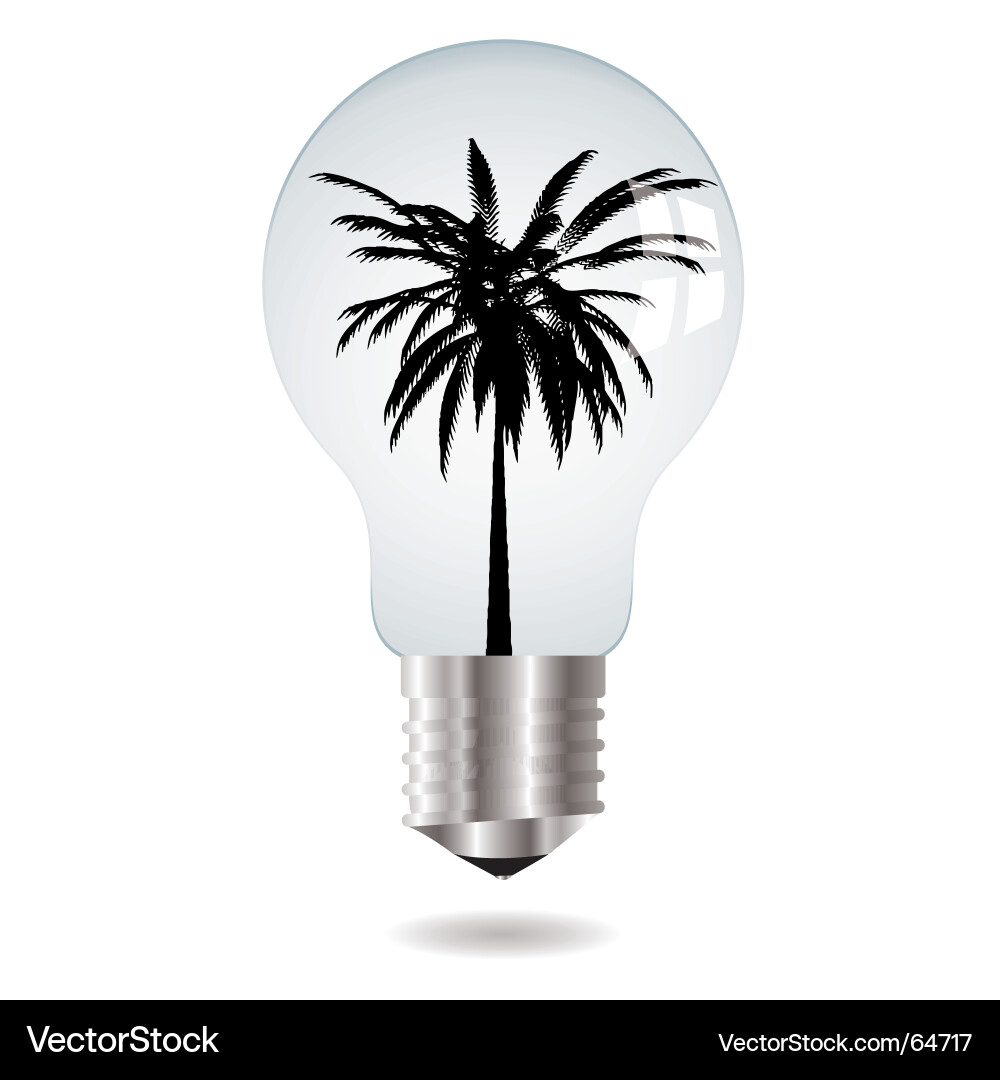 Tree bulb Vector Image