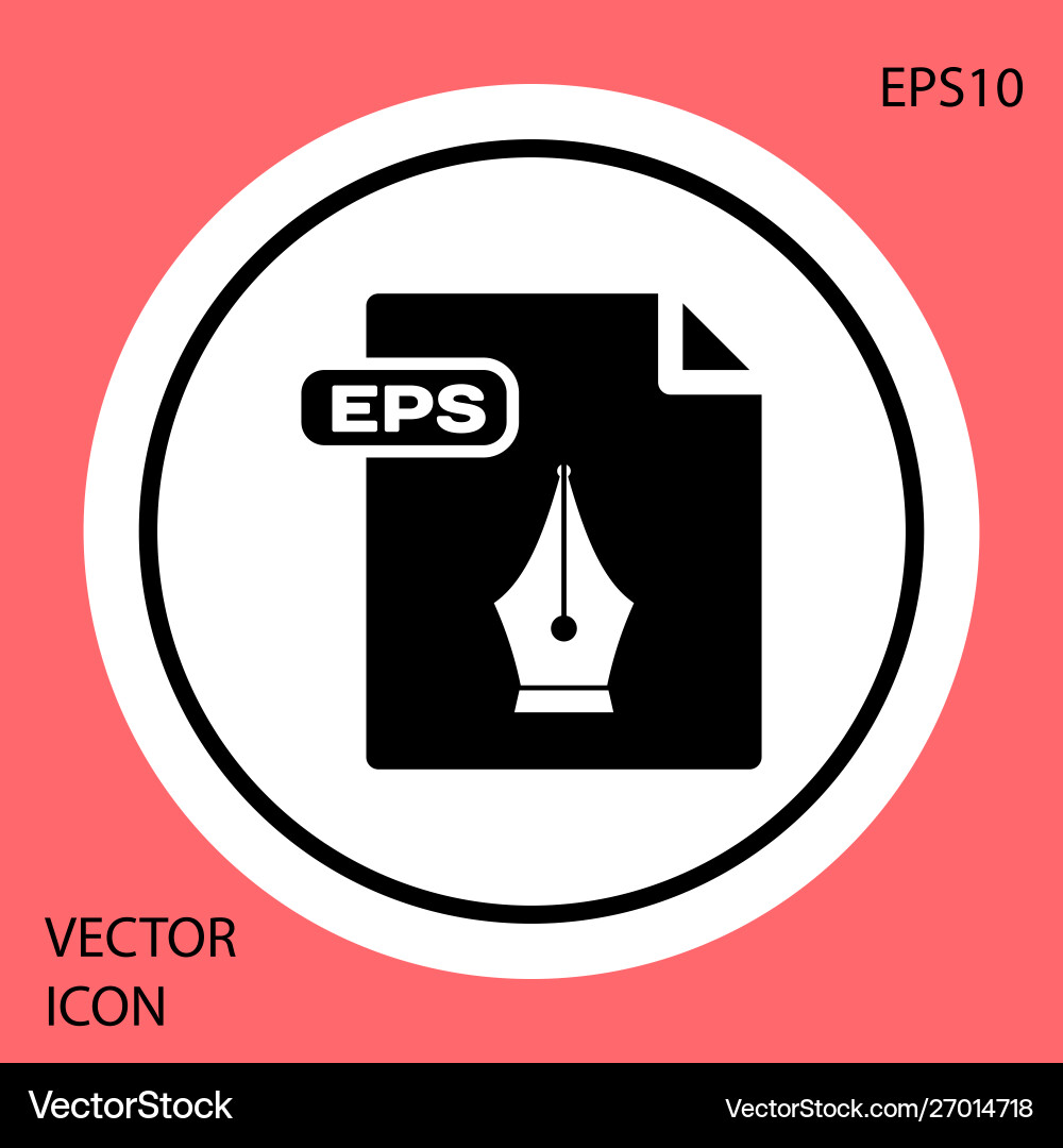 Black eps file document download button icon Black eps file document download button icon vector image