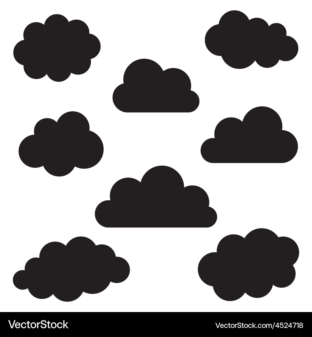 Clouds background Royalty Free Vector Image - VectorStock