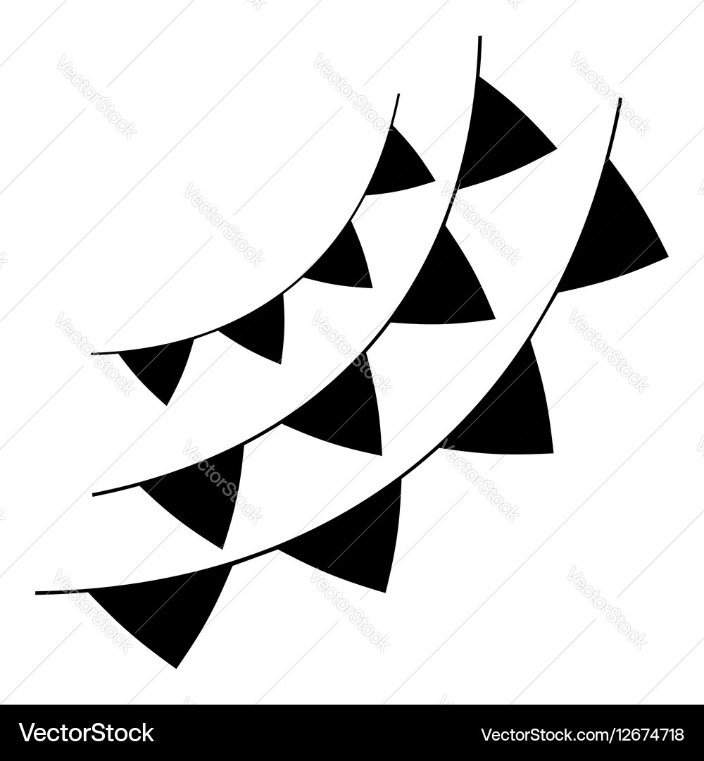 Flags icon simple style Vector Image