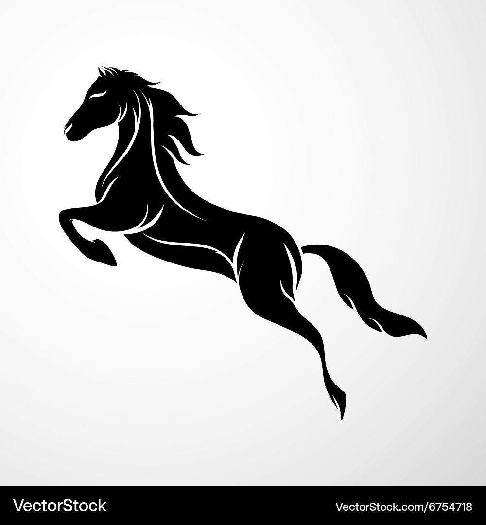 Horse logo vector image