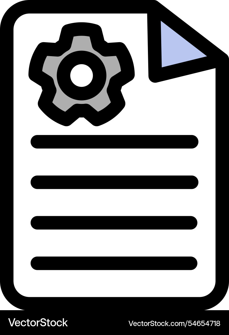 Manual document with a frame icon symbol vector image