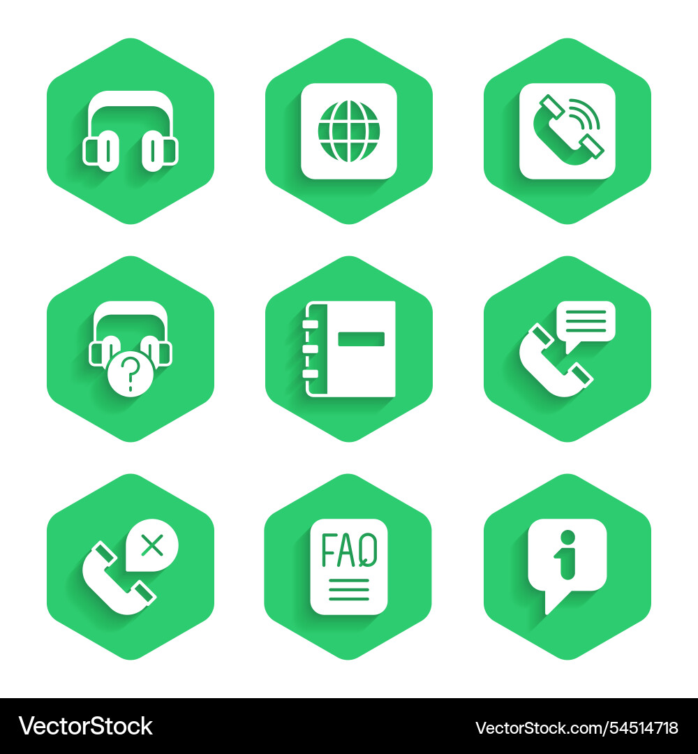 Set notebook faq information Set notebook faq information vector image
