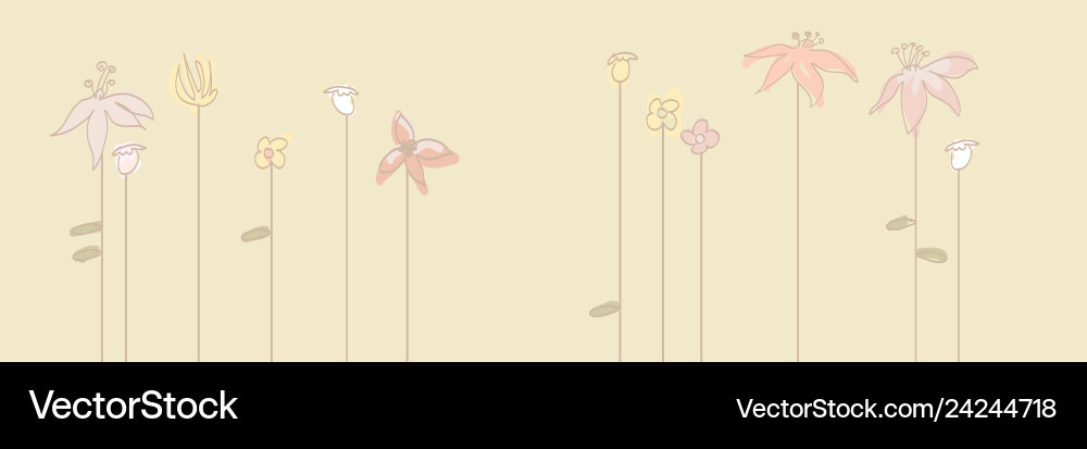 Spring banner with space for a text Spring banner with space for a text vector image