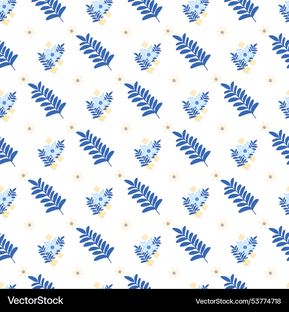 Tiny spring feelings seamless pattern design Vector Image