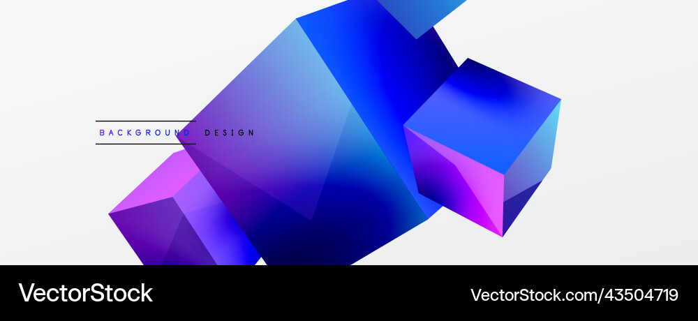 3d cubes abstract background composition 3d cubes abstract background composition vector image