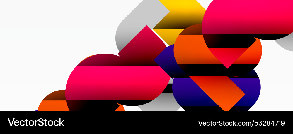 Abstract background colorful geometric curve Abstract background colorful geometric curve Vector Image