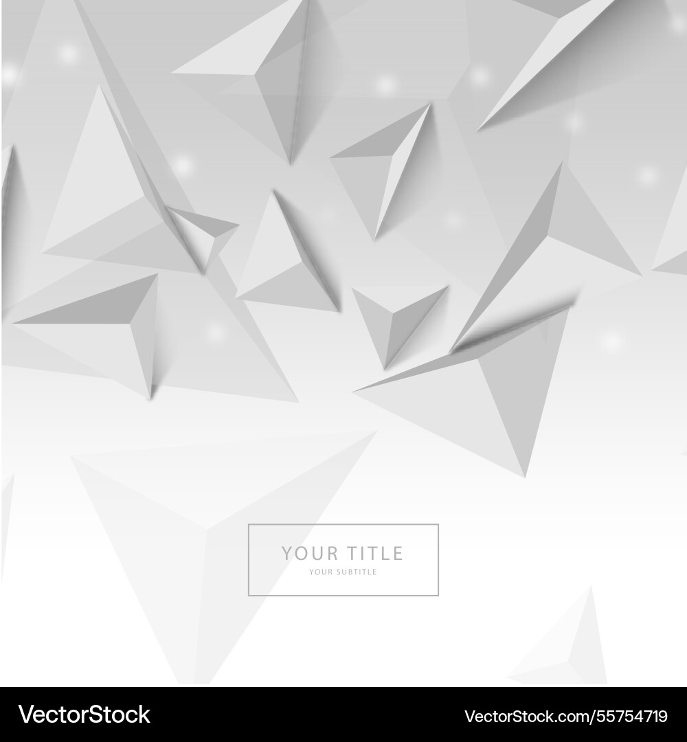 Abstract background with triangular shapes vector image