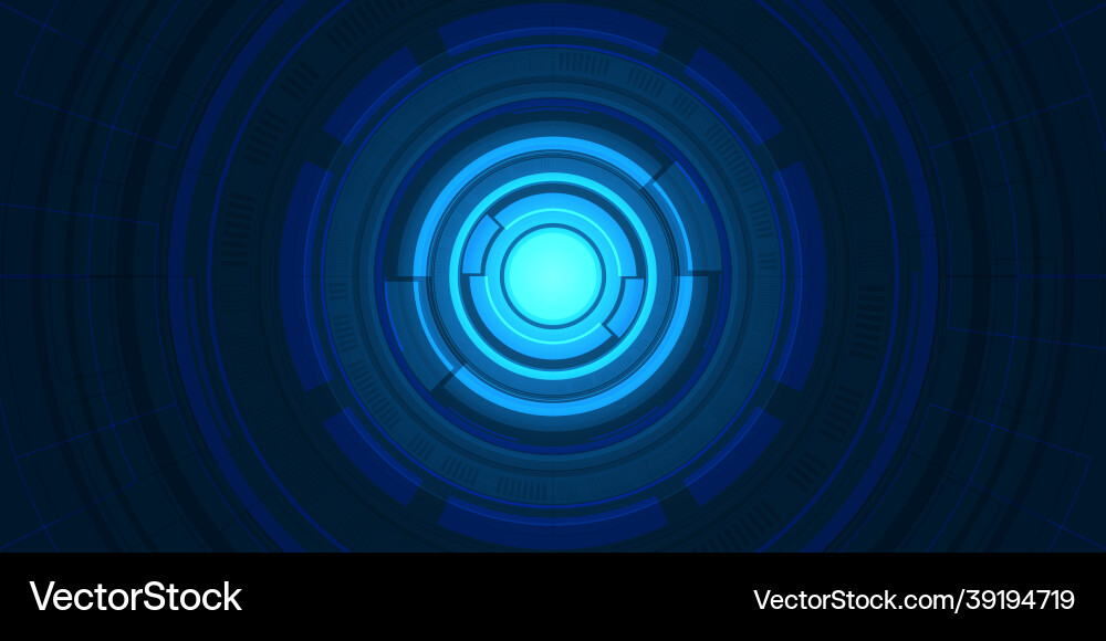 Abstract overlap circle digital background smart Abstract overlap circle digital background smart vector image