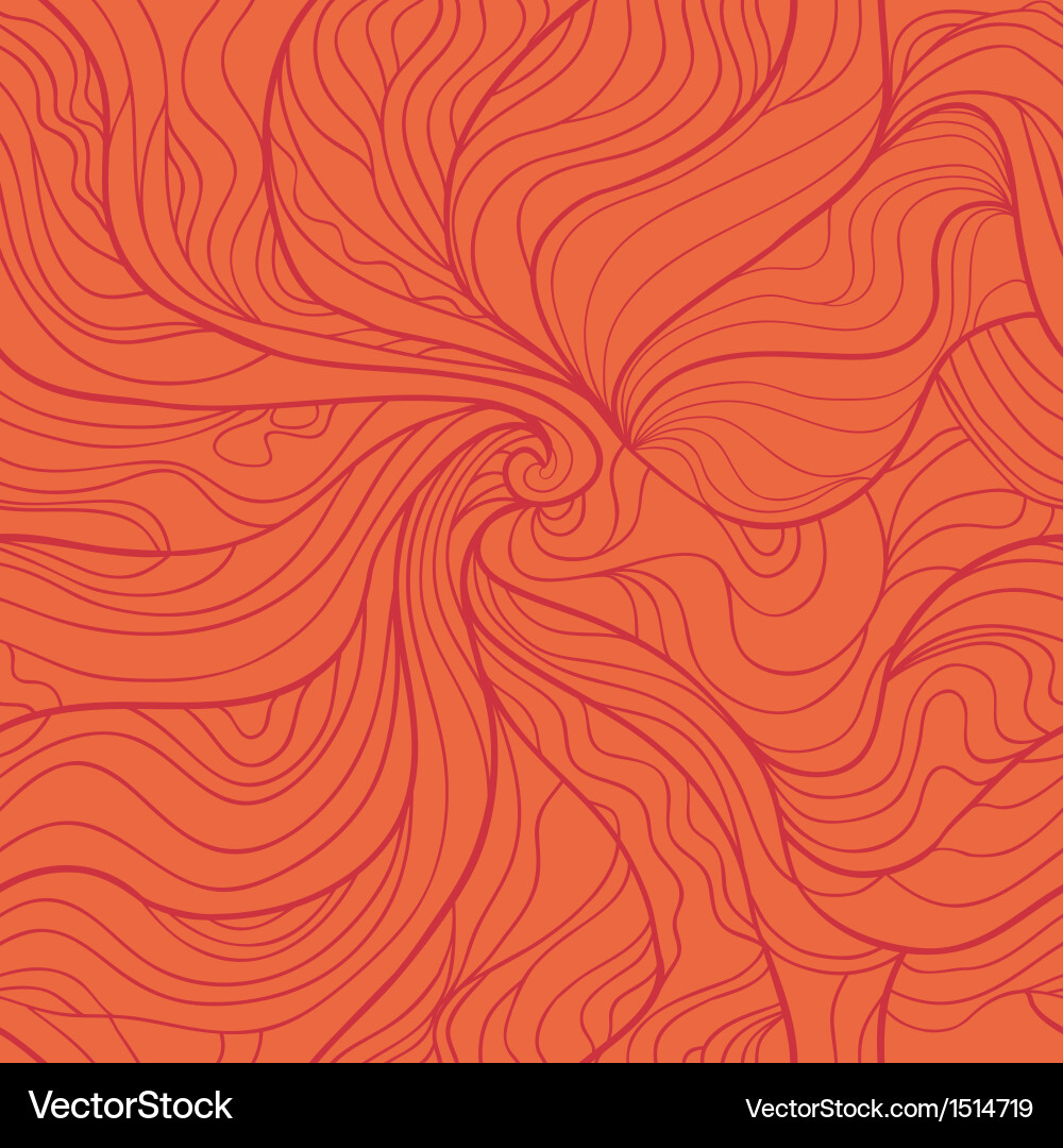 Abstract whirlpool seamless pattern in red tints vector image