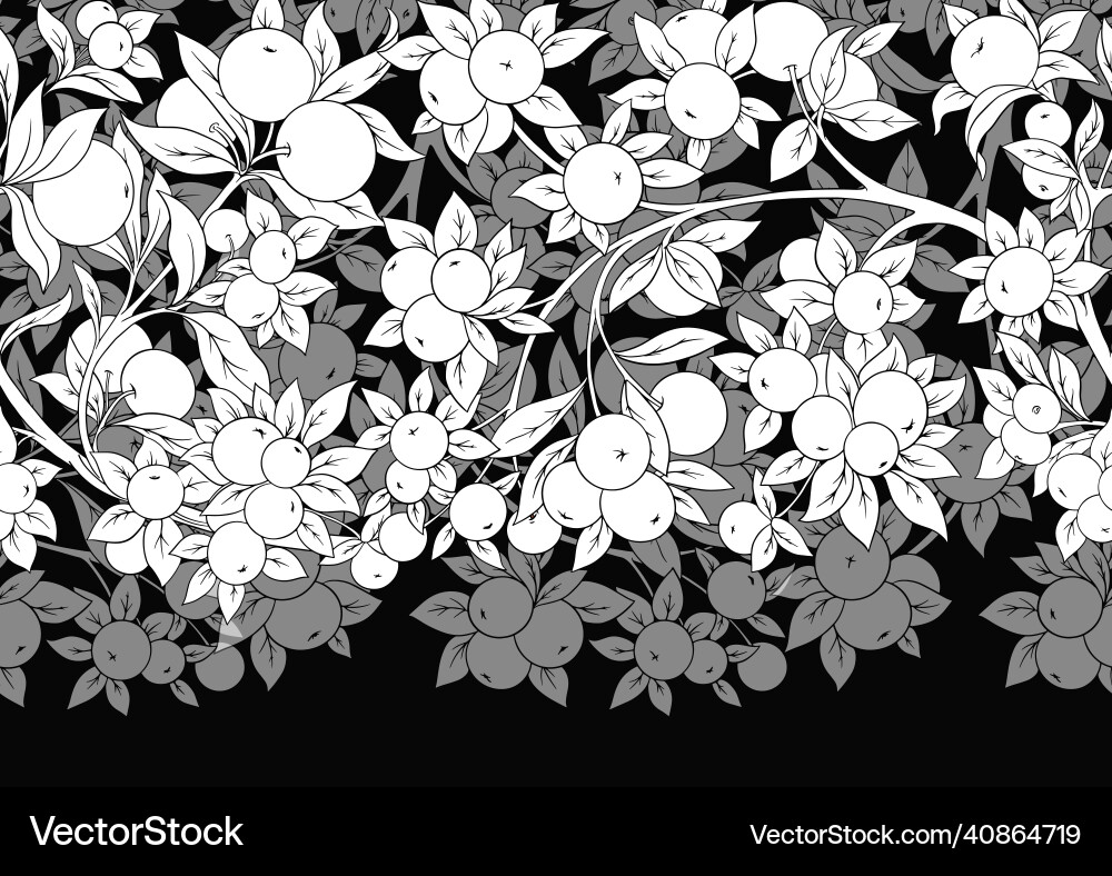 Apples on branches seamless pattern background Apples on branches seamless pattern background vector image