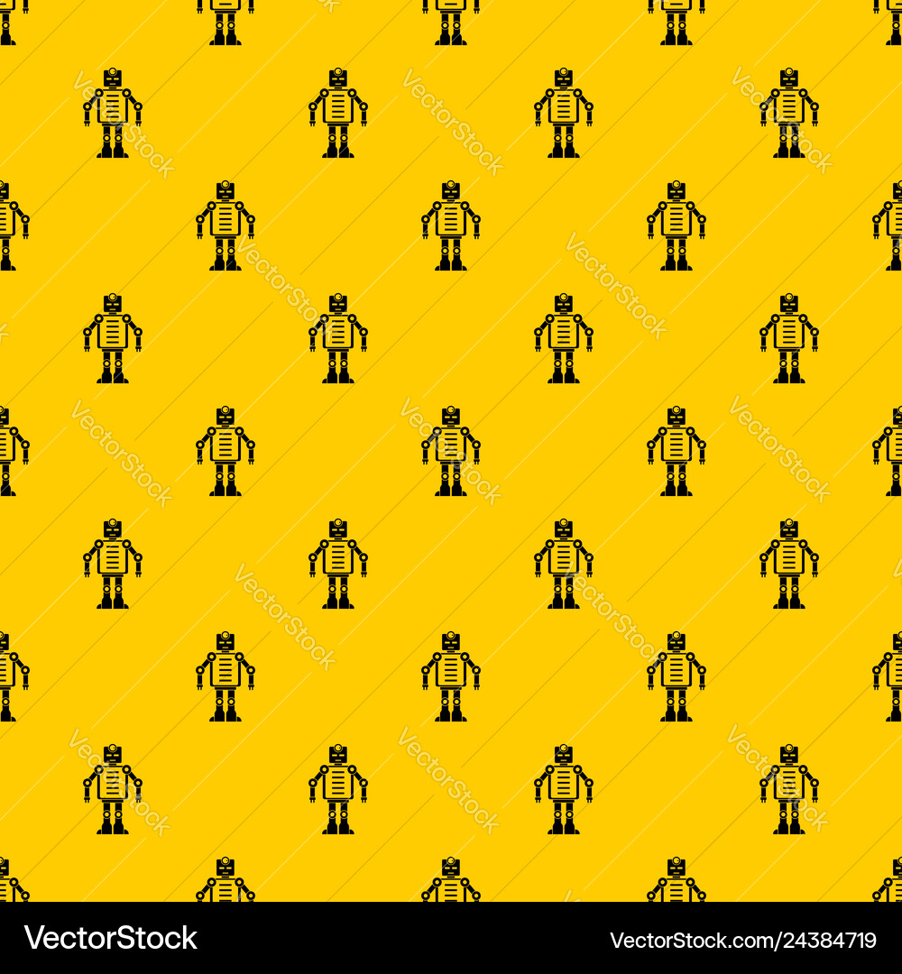 Artificial intelligence robot pattern Artificial intelligence robot pattern vector image