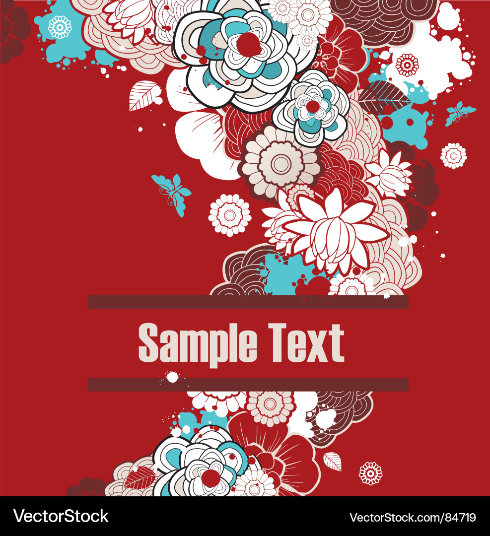 Floral Blossom Background vector image