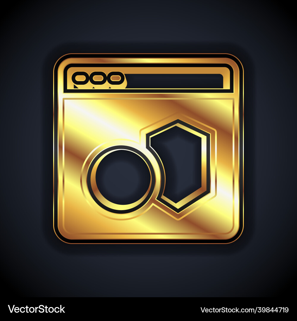 Gold Software Web-Entwickler Programmiercode-Symbol vektorbild