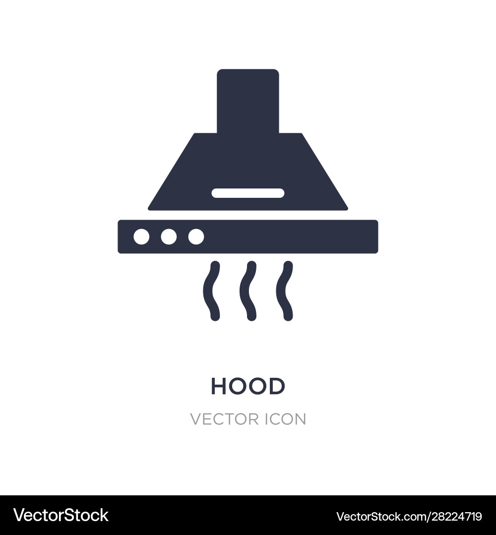 Hood icon on white background simple element from Vector Image