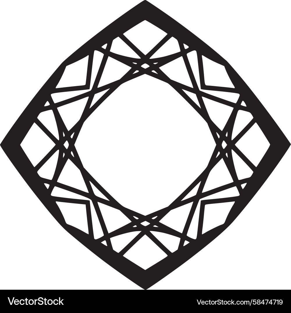 Intersecting Diamond Pattern Vector Image