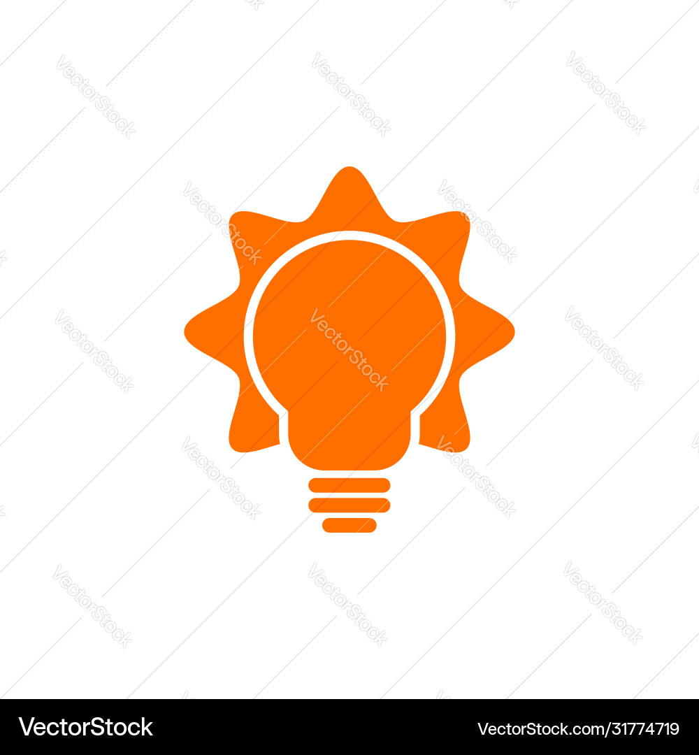Lightbulb idea design template Vector Image